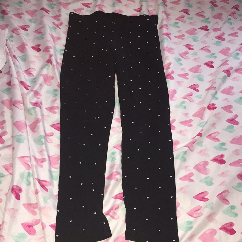 Black heart leggings